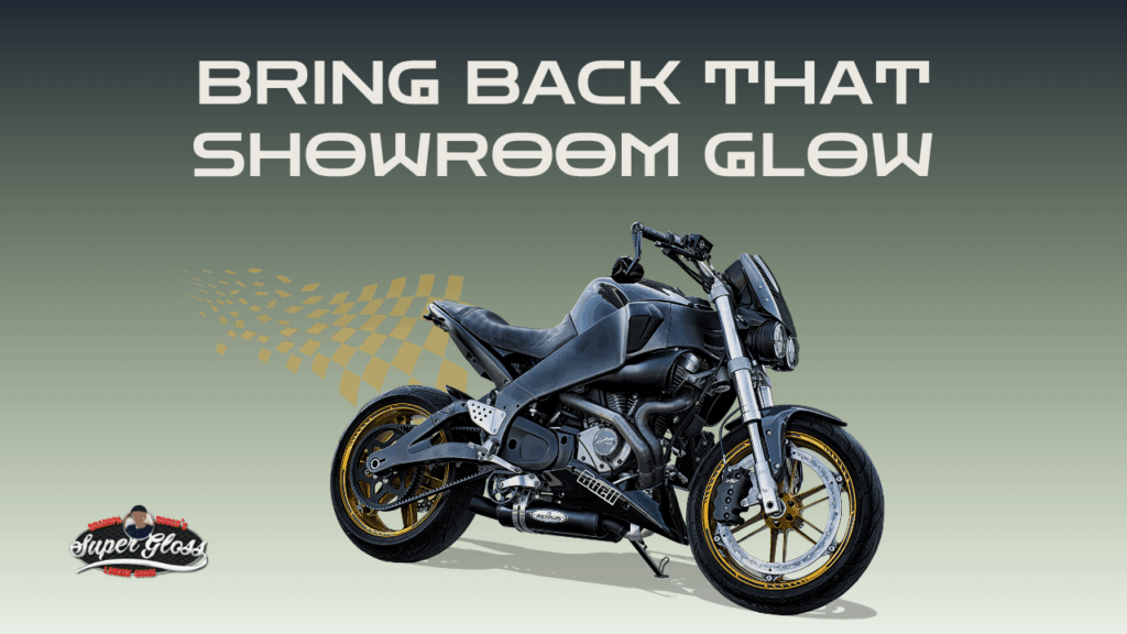 bring back your bike shine with supergloss bike polish